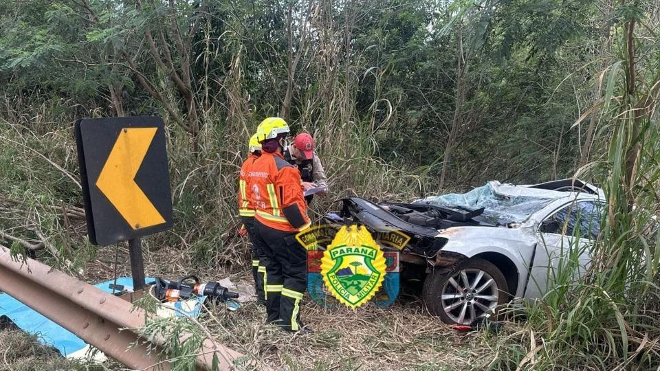 Homem morre em acidente na PR-090 em Sertanópolis
